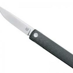 Couteau Fox CHNOPS lame acier inox M390 Bohler satiné avec front flipper