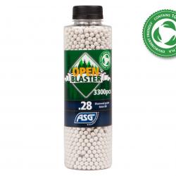 Bille biodégradable Open blaster 0.28g en pot de 3300 billes | ASG (0000 3794) - Airsoft