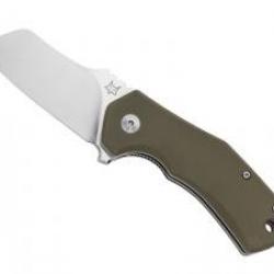 Couteau Fox ITALICUS lame sheepfoot acier M390 Bohler satiné +étui