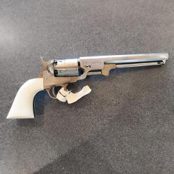Revolver à Poudre Noire Pietta 1851 Navy Yank "GENERAL ROBERT E. LEE" Old Silver acier "YANBIG44GR" 