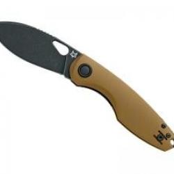 Couteau Fox CHILIN lame à trou acier N690Co revêtement PTFE noir