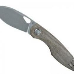 Couteau Fox CHILIN lame à trou acier inox M398 Bohler finition « stonewashed »