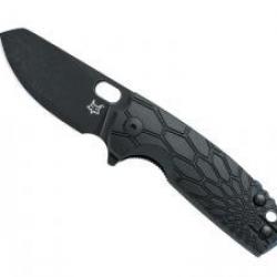 Couteau Fox BABY CORE lame à trou acier N690Co finition « blackwash »