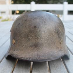 casque allemand modèle 35 avec insignes xx