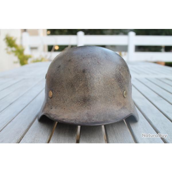 casque allemand modle 35 avec insignes xx