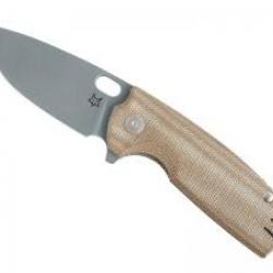Couteau Fox CORE  lame à trou acier ELMAX finition « stonewashed » +étui