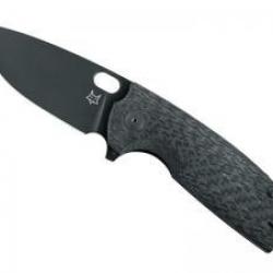Couteau Fox CORE  lame à trou acier ELMAX revêtement PVD noir + étui