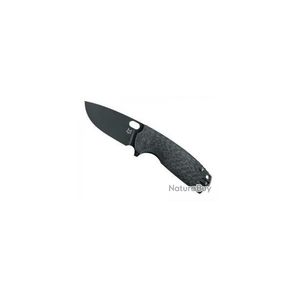 Couteau Fox CORE  lame  trou acier ELMAX revtement PVD noir + tui