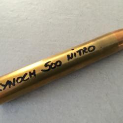 Cartouche de collection KYNOCH 500 NITRO OGIVE BLINDÉE