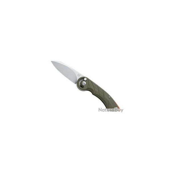 Couteau Fox RADIUS VERT lame acier N690Co finition  stonewashed  +pochette