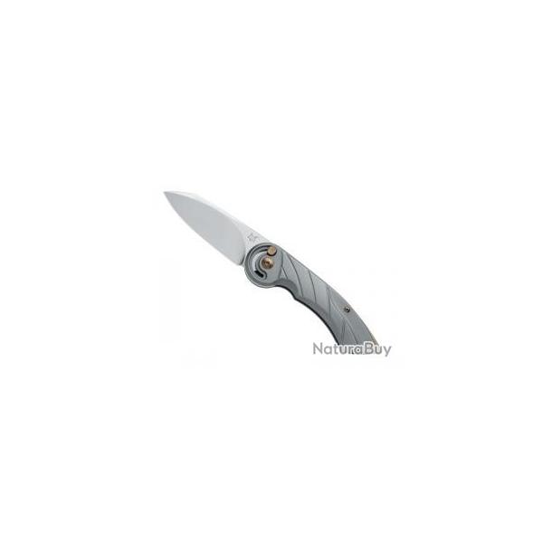 Couteau Fox RADIUS lame acier M390 Bohler satin +coffret et pochette