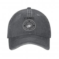 Casquette USMC Marine Corps - Gris foncé / Adjustable