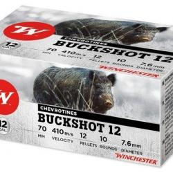 WINCHESTER BuckShot cal.12/70 chevrotines 12 grains x10