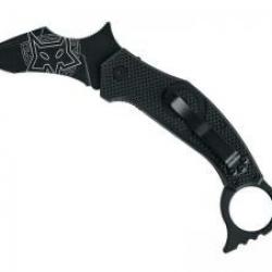 Couteau Karambit MOA lame Karambit acier N690Co revêtement Idroglider finition « blackwash »