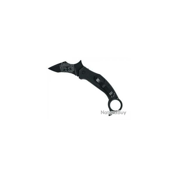 Couteau Karambit MOA lame Karambit acier N690Co revtement Idroglider finition  blackwash 