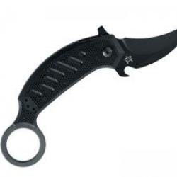 Couteau Karambit FOX PIKAL lame acier N690Co revêtement Idroglider noir