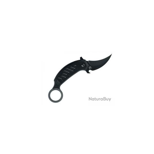 Couteau Karambit FOX PIKAL lame acier N690Co revtement Idroglider noir