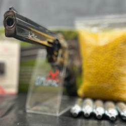 PACK LASER PRÊT A TIRER REVOLVER 6MM DAN WESSON 715 6'' CO2 STEEL GRIS