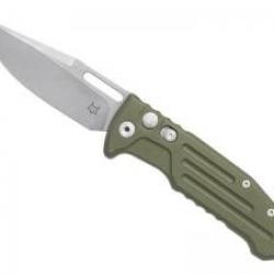 Couteau Fox NEW SMARTY lame Clip Point à trou acier N690Co finition « stonewashed » +étui