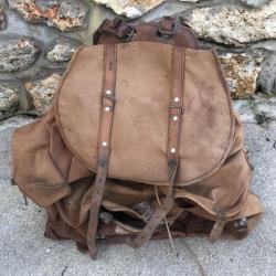 Grand SAC A DOS LAFUMA SCOUT MONTAGNE EN TOILE VINTAGE ANNEES 50/60