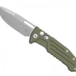 Couteau Fox NEW SMARTY lame Spear Point à trou acier N690Co finition « stonewashed »+étui
