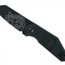 Couteau Fox KEA lame sheepfoot acier N690Co revêtement Idroglider finition « blackwash » +étui