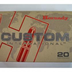 1 BOITE DE 20 MUNITIONS HORNADY CUSTOM INTERNATIONAL CALIBRE 9.3X62 INTERLOCK 286GR/18.5G NEUVE