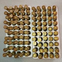 Lot 100 douilles 22 Hornet PPU tirées 1x