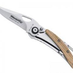 Couteau  BlackFox  tout inox 440 lame à trou et à cran intérieur