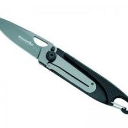 Couteau BlackFox lame acier 440 revêtement titanium à trou et à cran intérieur