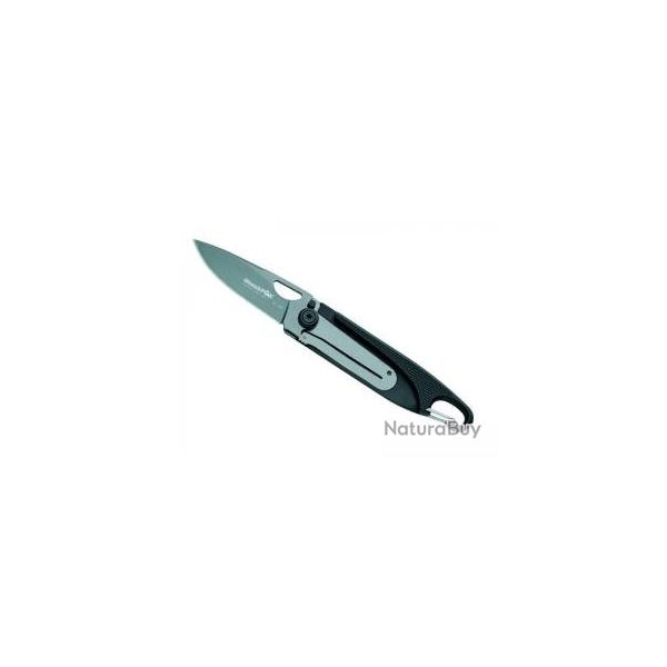 Couteau BlackFox lame acier 440 revtement titanium  trou et  cran intrieur