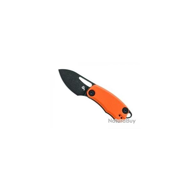 Couteau BlackFox NIX lame  trou acier D2 revtement PTFE noir et finition  blackwash 