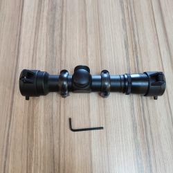 Lunette de tir type Colt 4x28 avec ces colliers pour montage rail Picatinny 21