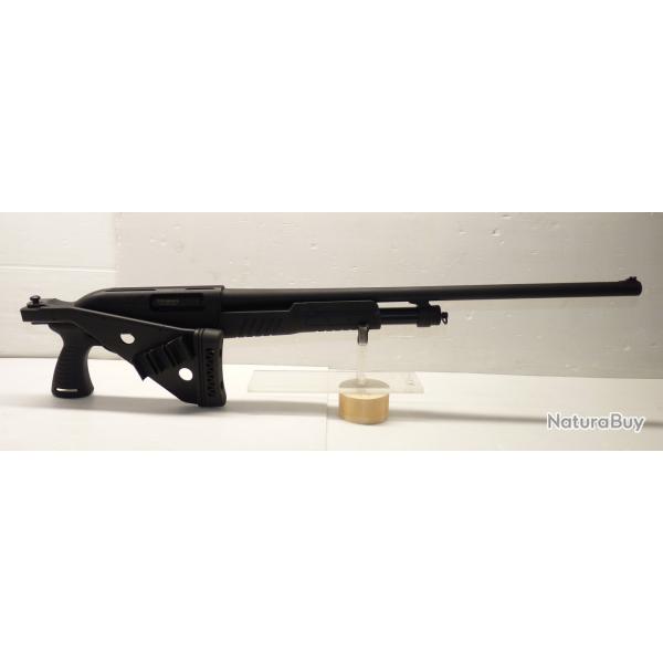 FUSIL A POMPE HATSAN ESCORT AIMGUARD SFS - CAL 12/76- LIVRE AVEC 2 CROSSES- RABATTABLE OU PISTOLET