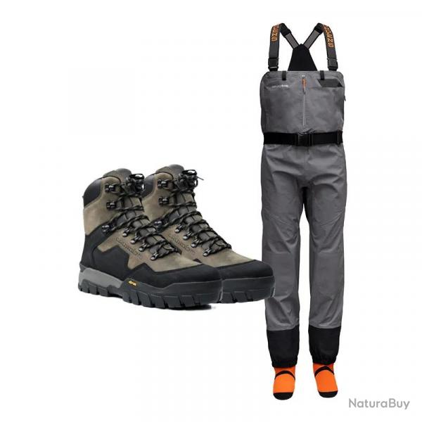 Pack waders GRUNDEN'S Vector + chaussures Bankside XL Tall (12-13)