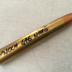 Superbe cartouche de collection KYNOCH 476 NITRO OGIVE BLINDÉE