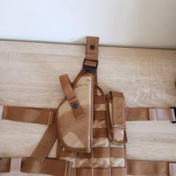 Holster de cuisse et porte chargeur pour pistolet universel