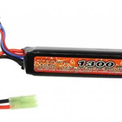 Batterie Li-Po 1 stick 11.1V - 1300 mAh 40C mini tamiya | VB power (0000 1749) - Airsoft