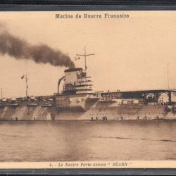 CPA - Marine de Guerre Française  -Le Navire Aorte Avions " BÉARN "N° 3698