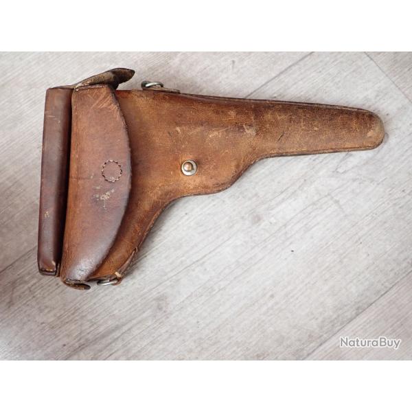 1916 : Holster, tui pour pistolet parabellum Suisse 00/06 ou 06