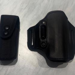 Étui GK spectre à rétention pour SIG Sp 2022 droitier + étui porte chargeur