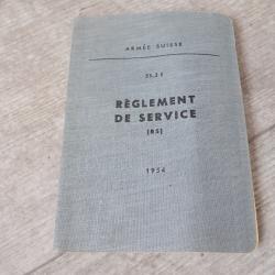 Règlement, notice : REGLEMENT DE SERVICE. 1954
