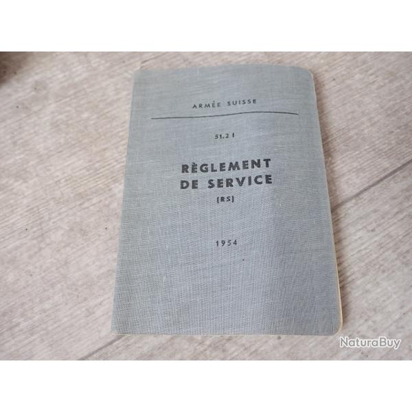 Rglement, notice : REGLEMENT DE SERVICE. 1954