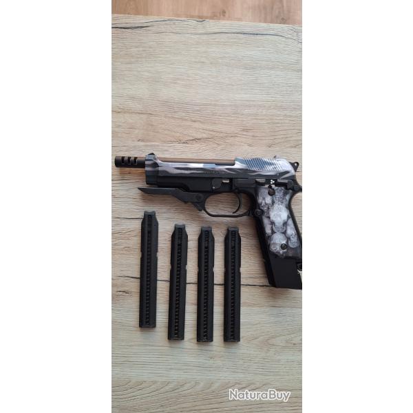 Rplique airsoft Beretta M93R Tokyo MaruiCustom Laylax Skulls - AEP