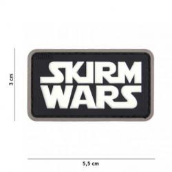 Patch 3D PVC Skirm Wars (101 Inc) Blanc