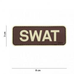 Patch 3D PVC SWAT (101 Inc) Marron