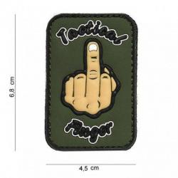 Patch 3D PVC Tactical finger (101 Inc) OD