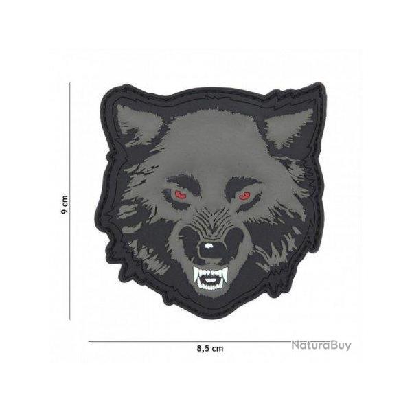 Patch 3D PVC Wolf (101 Inc) Gris