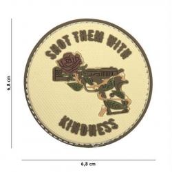 Patch 3D PVC Shoot Them With Kindness (101 Inc) Coyote