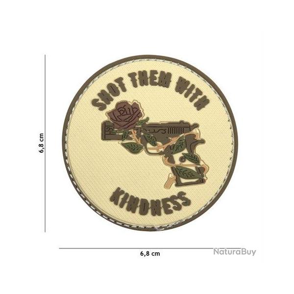 Patch 3D PVC Shoot Them With Kindness (101 Inc) Coyote